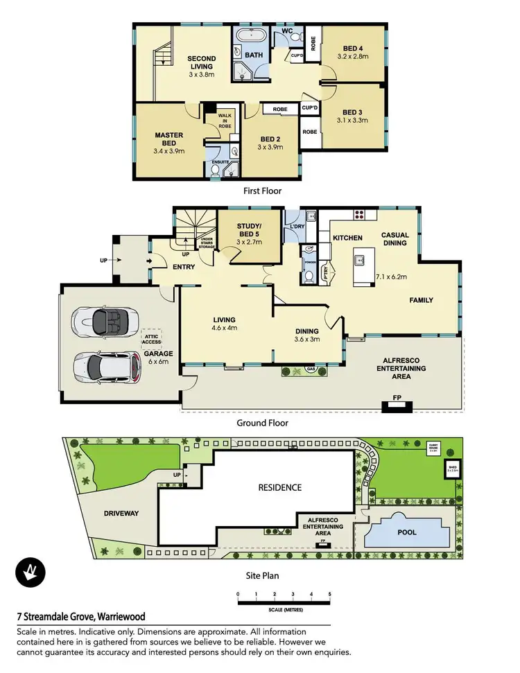 Floorplan of Homely house listing, 7 Streamdale Grove, Warriewood NSW 2102
