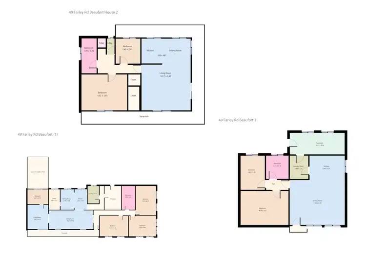 Floorplan of Homely house listing, 49 Farley Lane, Beaufort VIC 3373