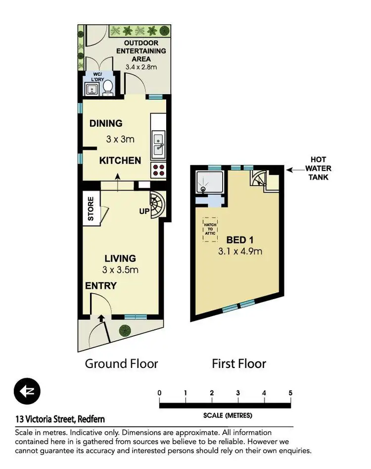 Floorplan of Homely house listing, 13 Victoria Street, Redfern NSW 2016