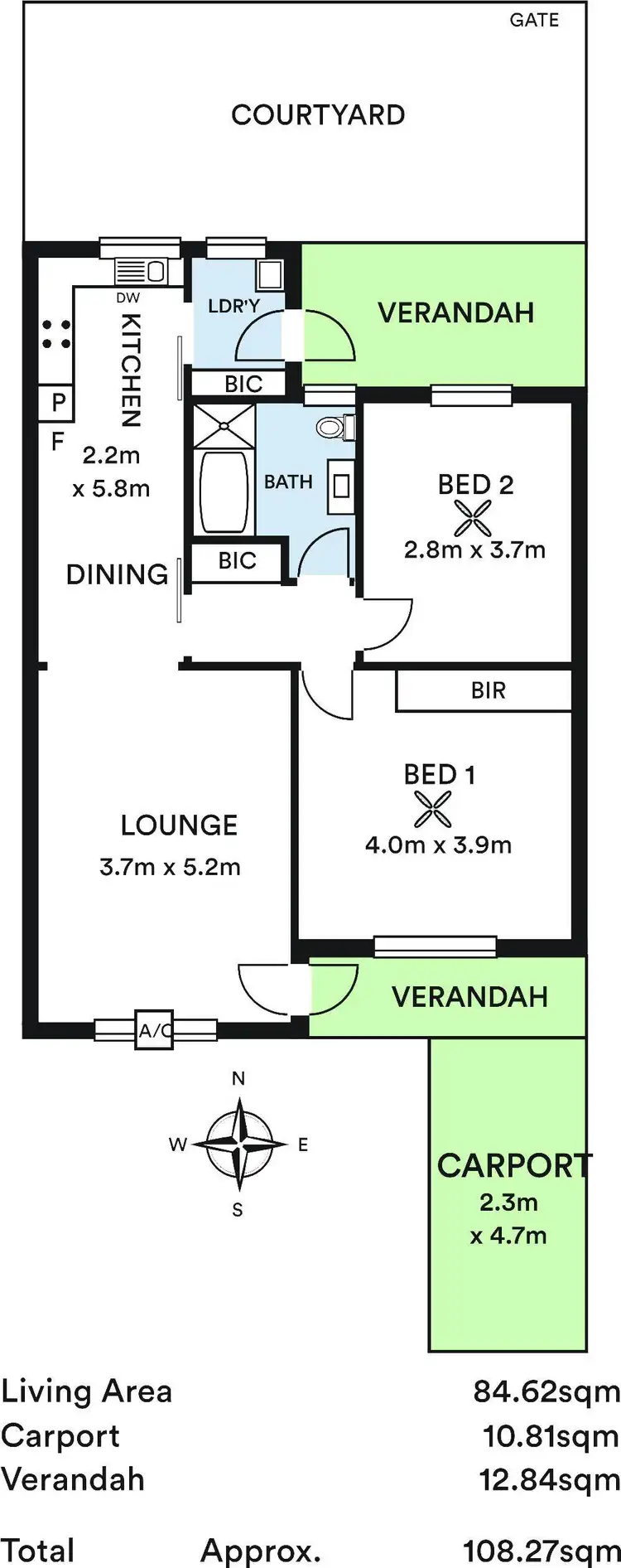 Floorplan of Homely unit listing, 10/11-17 Walkerville Terrace, Gilberton SA 5081