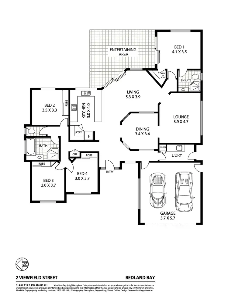 Floorplan of Homely house listing, 2 Viewfield Street, Redland Bay QLD 4165