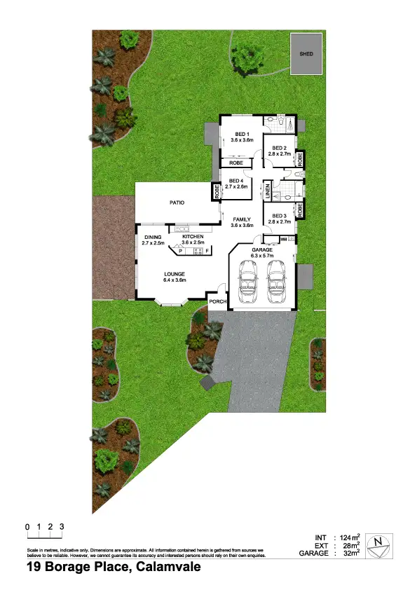 Floorplan of Homely house listing, 19 Borage Place, Calamvale QLD 4116