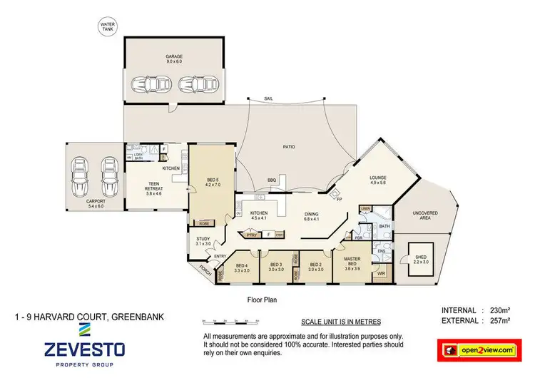 Floorplan of Homely house listing, 1 Harvard Court, Greenbank QLD 4124