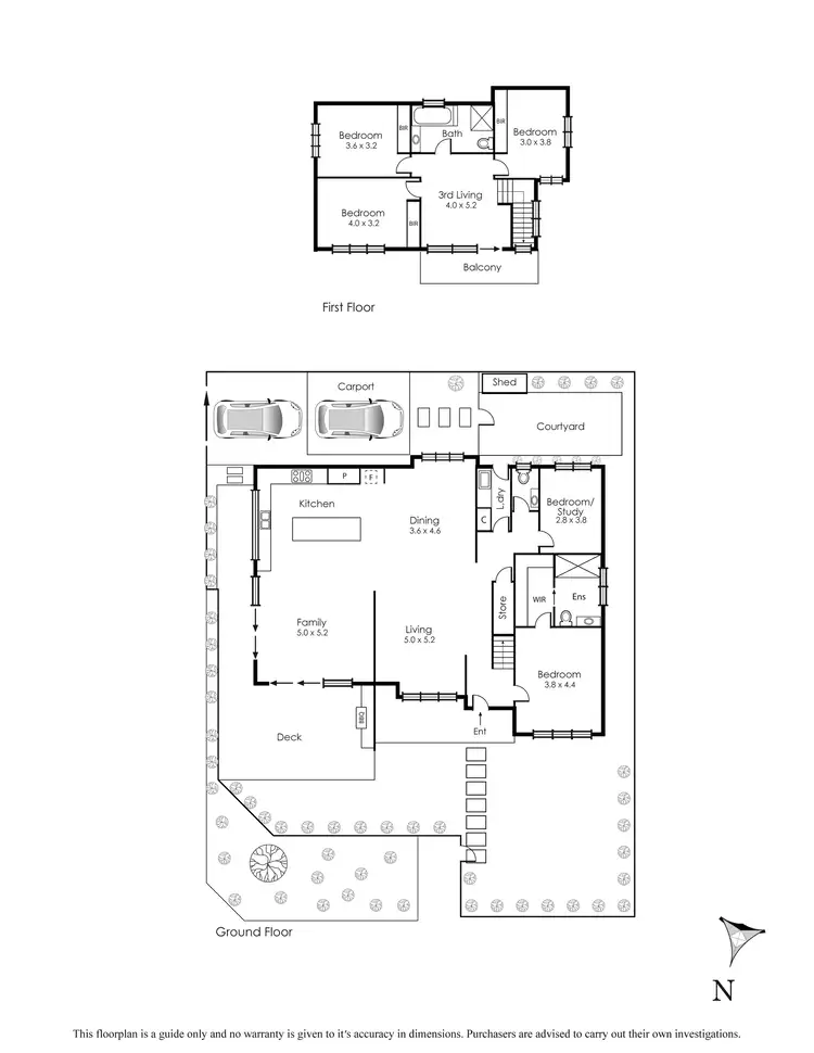 Floorplan of Homely house listing, 51 Wilson Street, Highett VIC 3190
