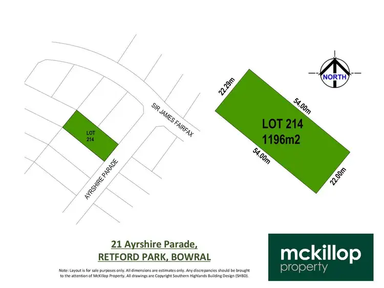 Floorplan of Homely land listing, LOT 214, 21 Ayrshire Parade, Bowral NSW 2576