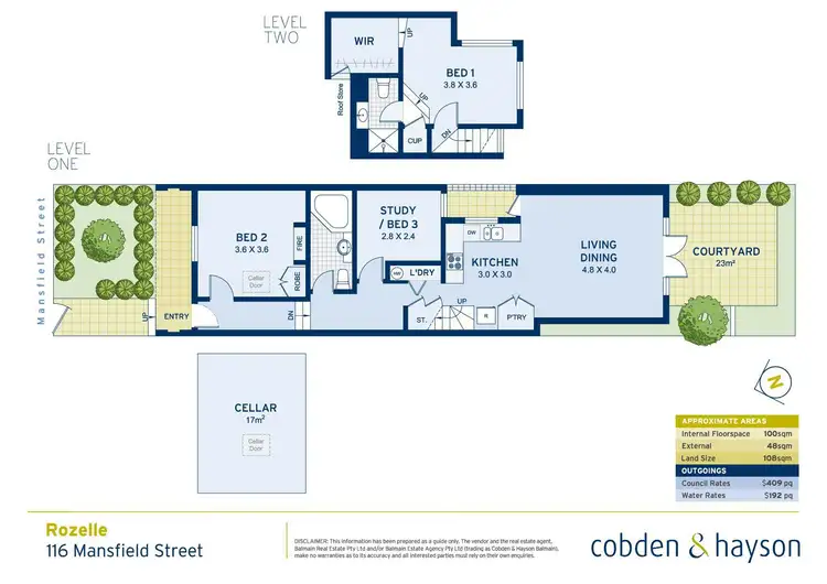 Floorplan of Homely house listing, 116 Mansfield Street, Rozelle NSW 2039