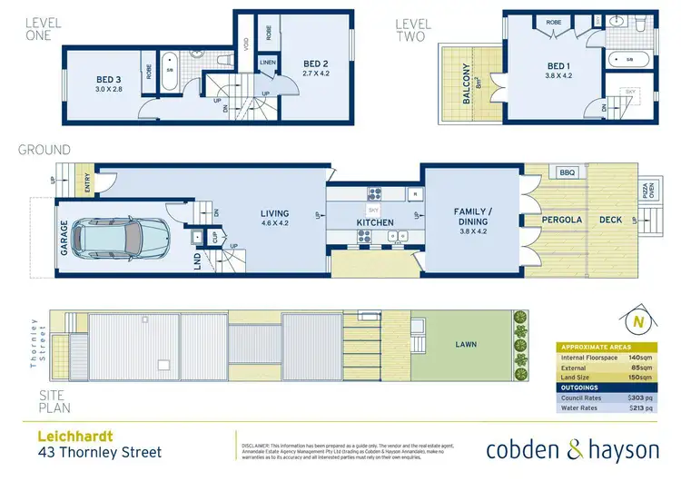 Floorplan of Homely house listing, 43 Thornley Street, Leichhardt NSW 2040