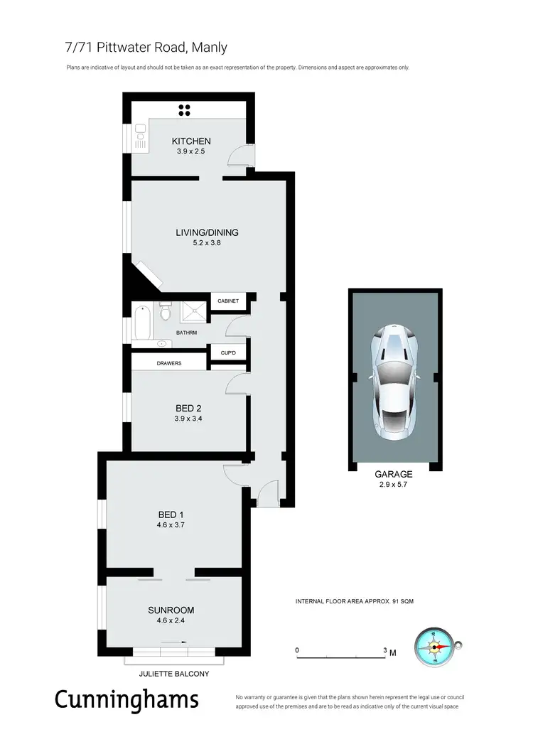 Floorplan of Homely apartment listing, 7/71 Pittwater Road, Manly NSW 2095