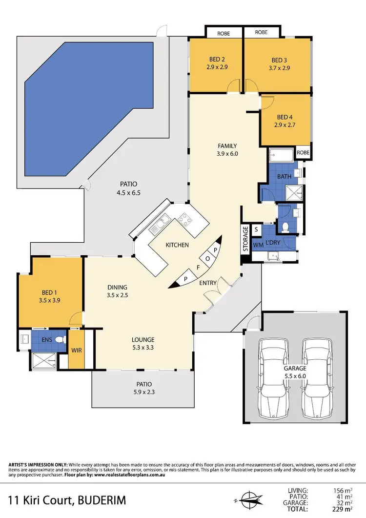 Floorplan of Homely house listing, 11 Kiri Court, Buderim QLD 4556
