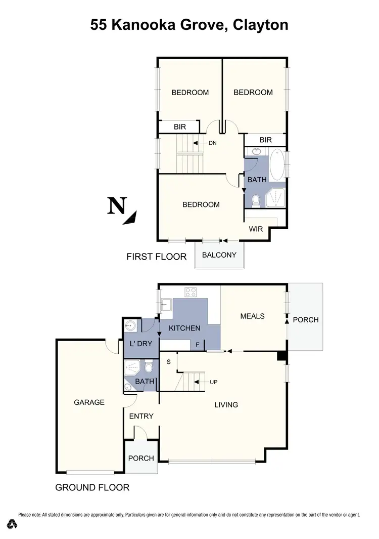 Floorplan of Homely townhouse listing, 55 Kanooka Grove, Clayton VIC 3168