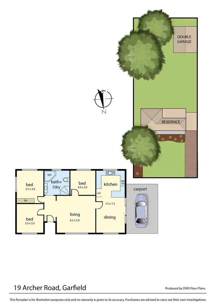 Floorplan of Homely house listing, 19 Archer Road, Garfield VIC 3814