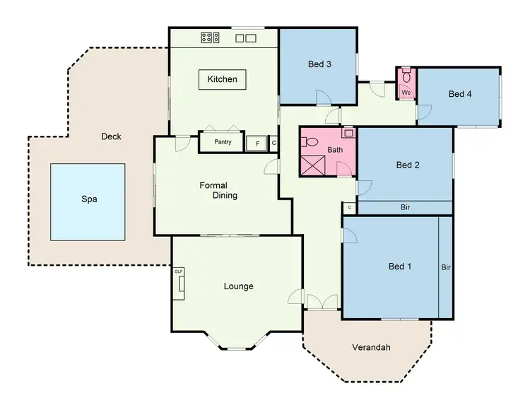 Floorplan of Homely house listing, 44 Banfield Street, Ararat VIC 3377