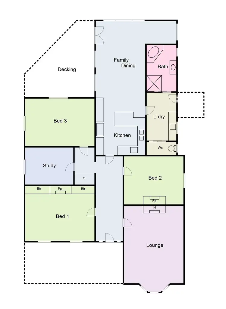 Floorplan of Homely house listing, 37 Seaby Street, Stawell VIC 3380