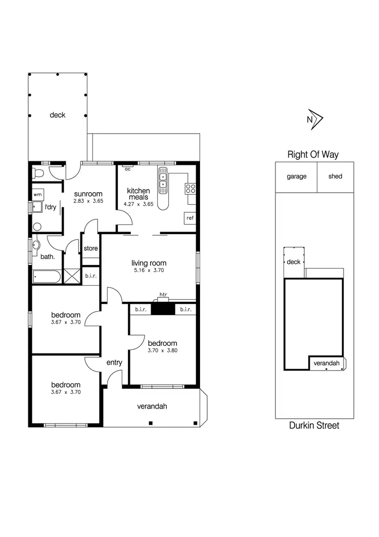 Floorplan of Homely house listing, 21 Durkin Street, Newport VIC 3015