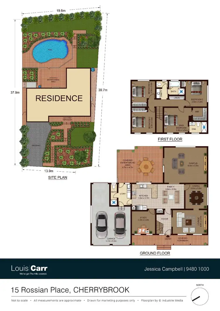 Floorplan of Homely house listing, 15 Rossian Place, Cherrybrook NSW 2126