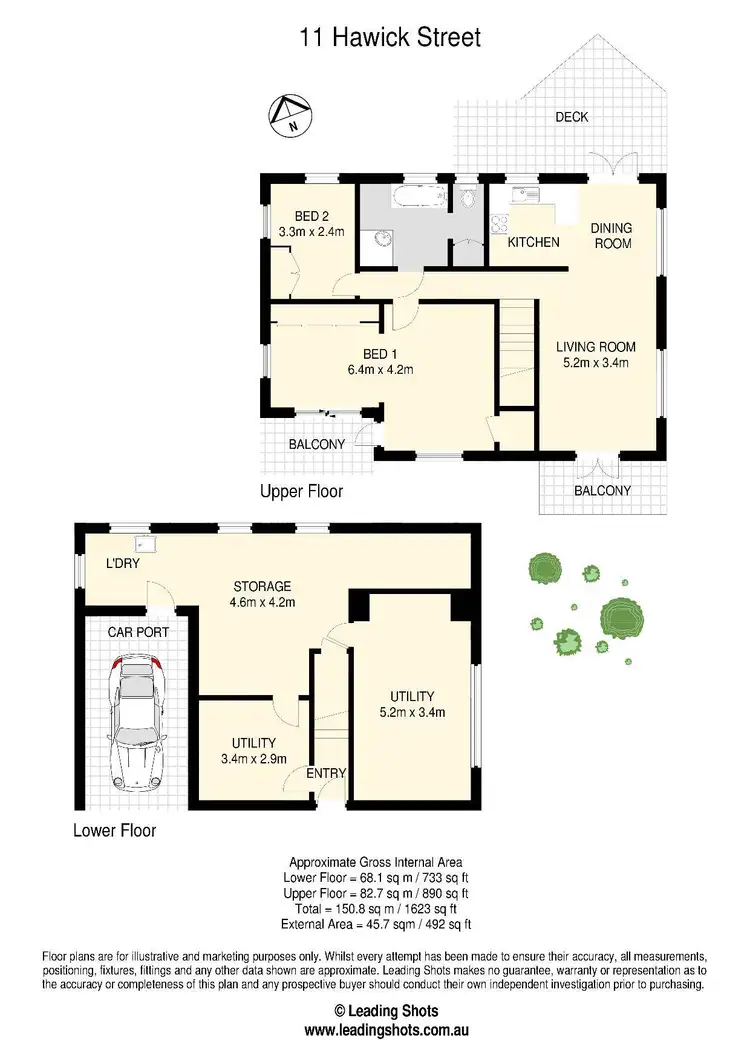 Floorplan of Homely house listing, 11 Hawick Street, Ashgrove QLD 4060