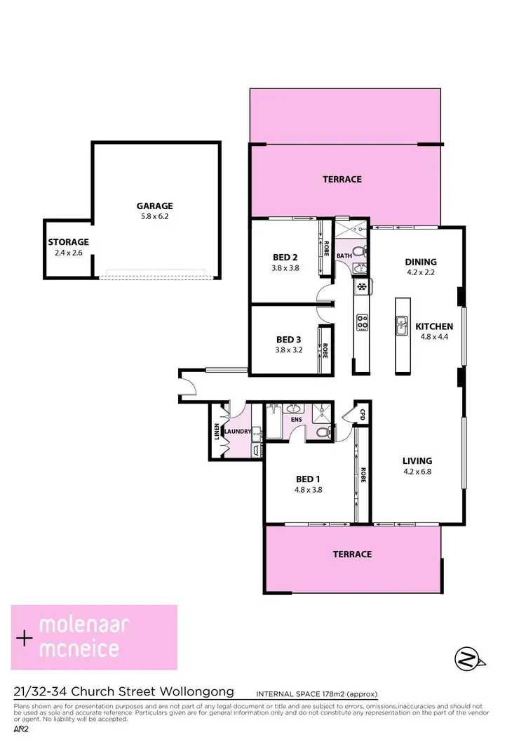 Floorplan of Homely apartment listing, 21/32 Church Street, Wollongong NSW 2500
