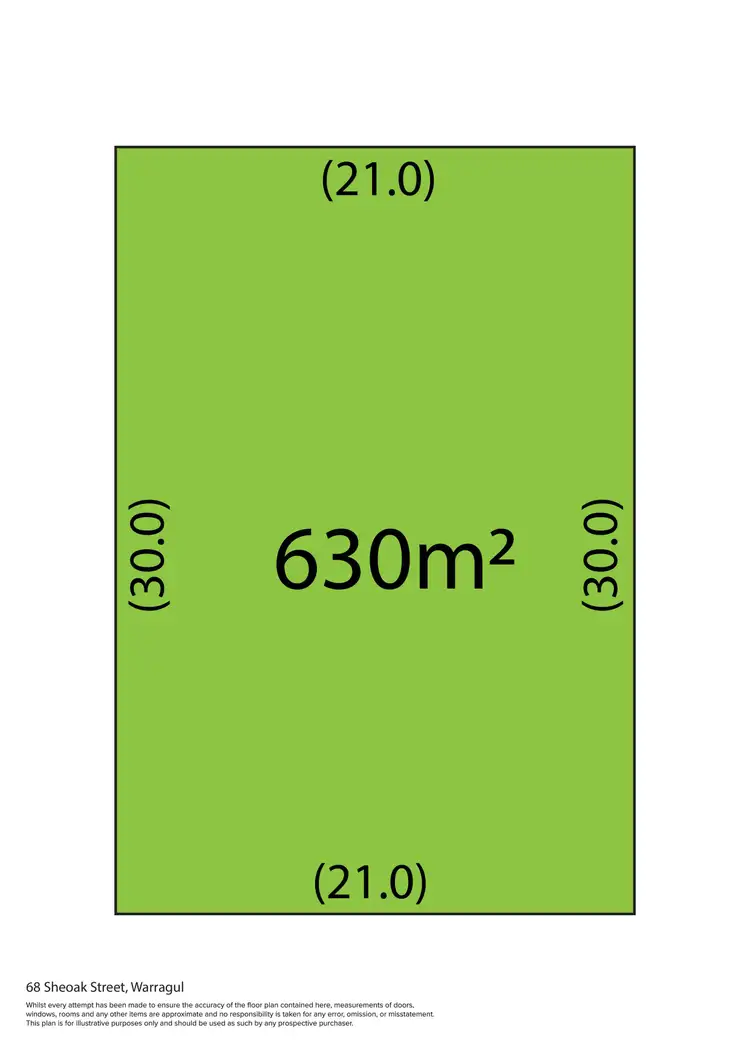 Floorplan of Homely land listing, 68 Sheoak Street, Warragul VIC 3820