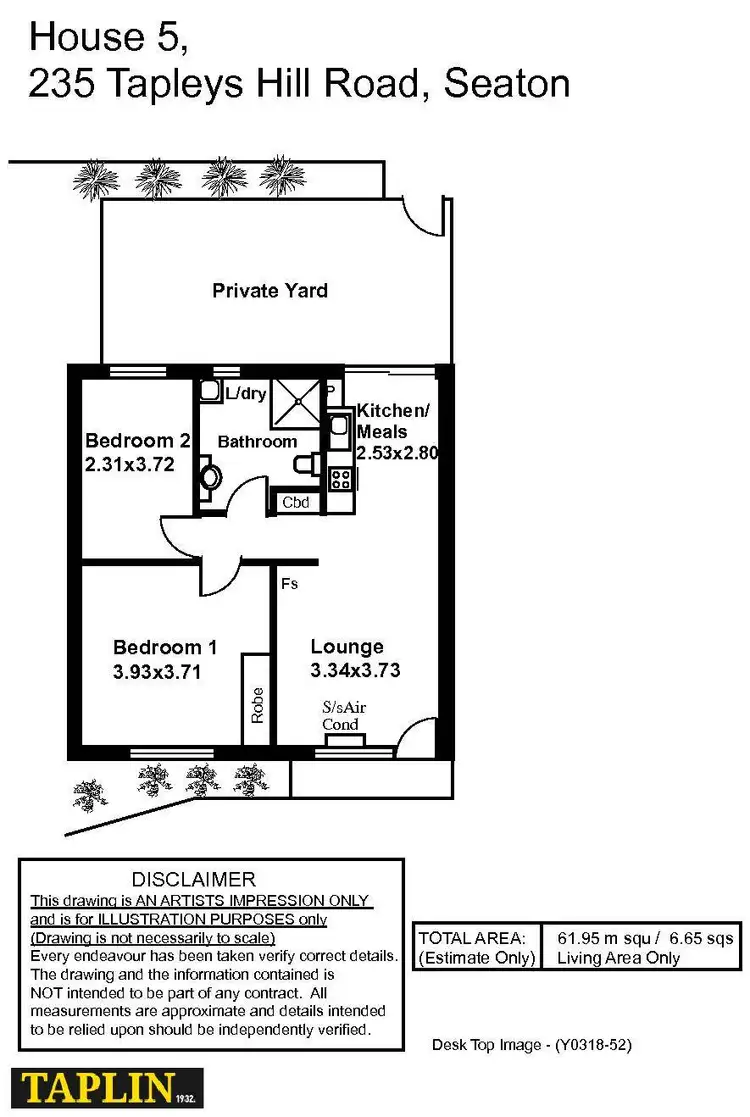 Floorplan of Homely unit listing, 5/235 Tapleys Hill Road, Seaton SA 5023