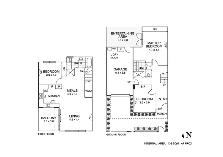 Floorplan of Homely townhouse listing, 2A Sutherland Street, Coburg VIC 3058
