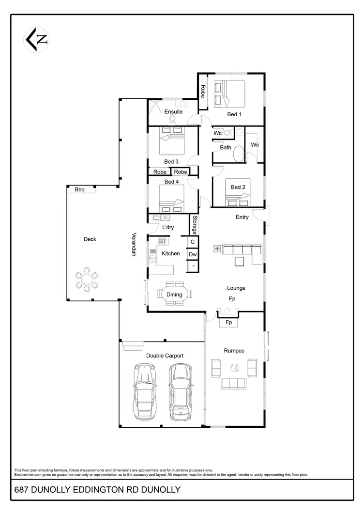 Floorplan of Homely house listing, 687 Dunolly- Eddington Road, Dunolly VIC 3472