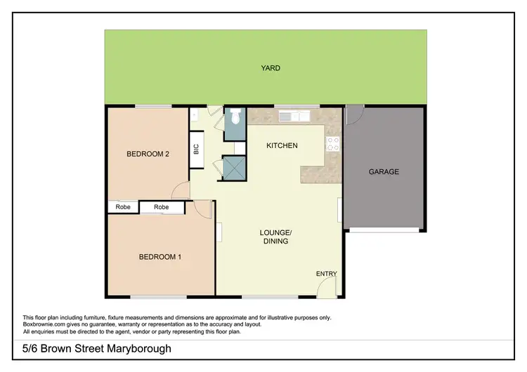 Floorplan of Homely unit listing, 5/6 Brown Street, Maryborough VIC 3465