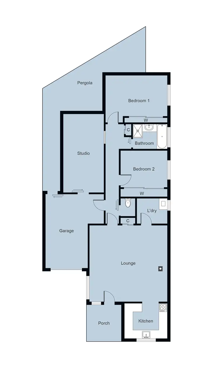 Floorplan of Homely house listing, 322 Gladstone Street, Maryborough VIC 3465
