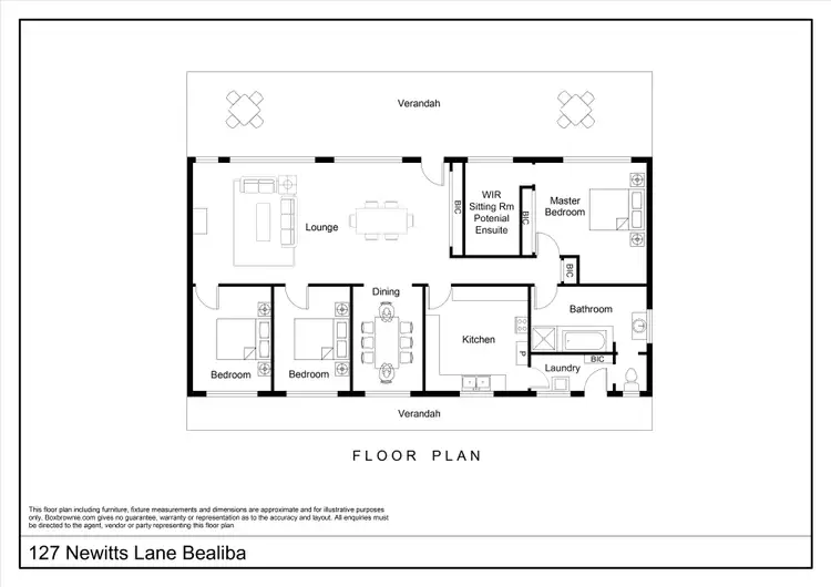 Floorplan of Homely house listing, 127 Newitts Lane, Bealiba VIC 3475