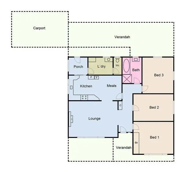 Floorplan of Homely house listing, 258 Gladstone Street, Maryborough VIC 3465