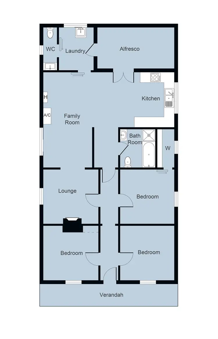 Floorplan of Homely house listing, 231 Gladstone Street, Maryborough VIC 3465