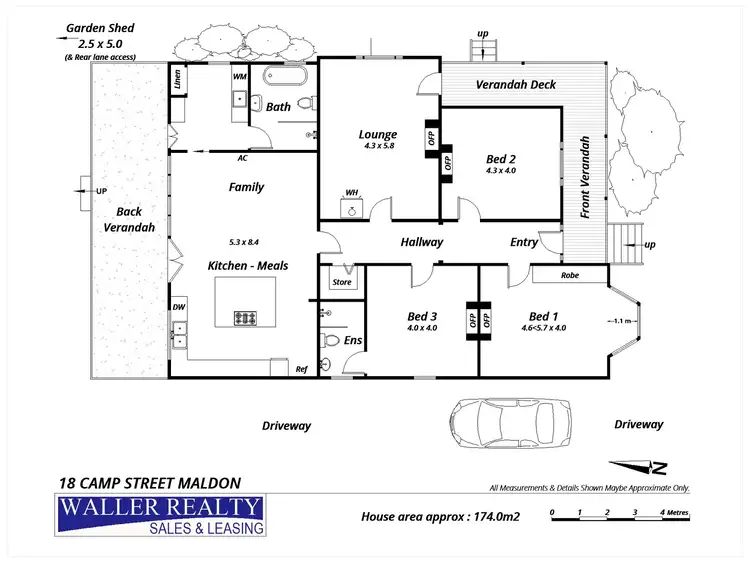 Floorplan of Homely house listing, 18 Camp Street, Maldon VIC 3463