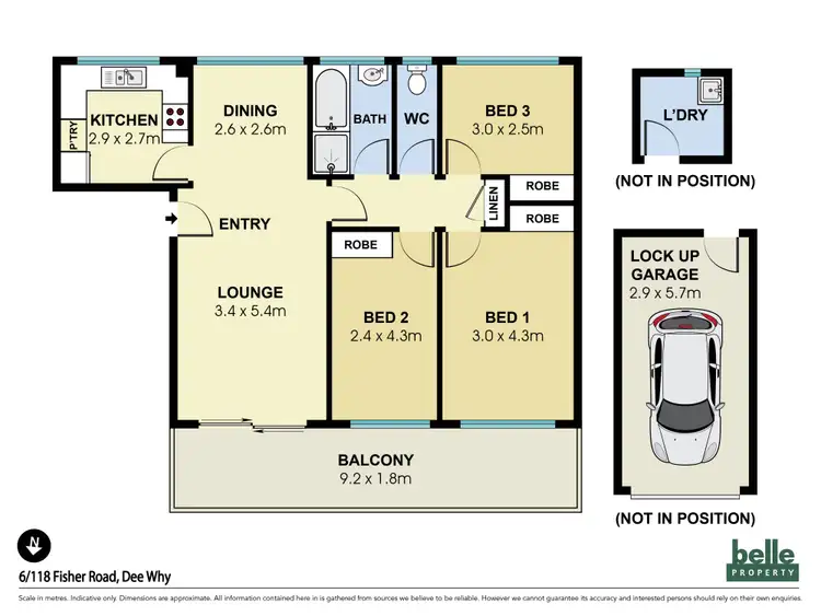 Floorplan of Homely unit listing, 6/118 Fisher Road, Dee Why NSW 2099
