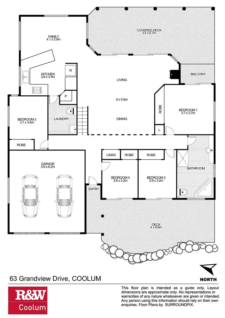 Floorplan of Homely house listing, 63 Grandview Drive, Coolum Beach QLD 4573