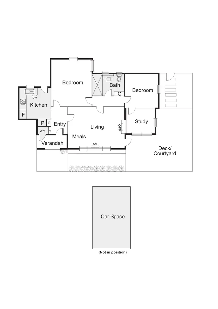 Floorplan of Homely apartment listing, 2/16 Thackeray Street, Elwood VIC 3184