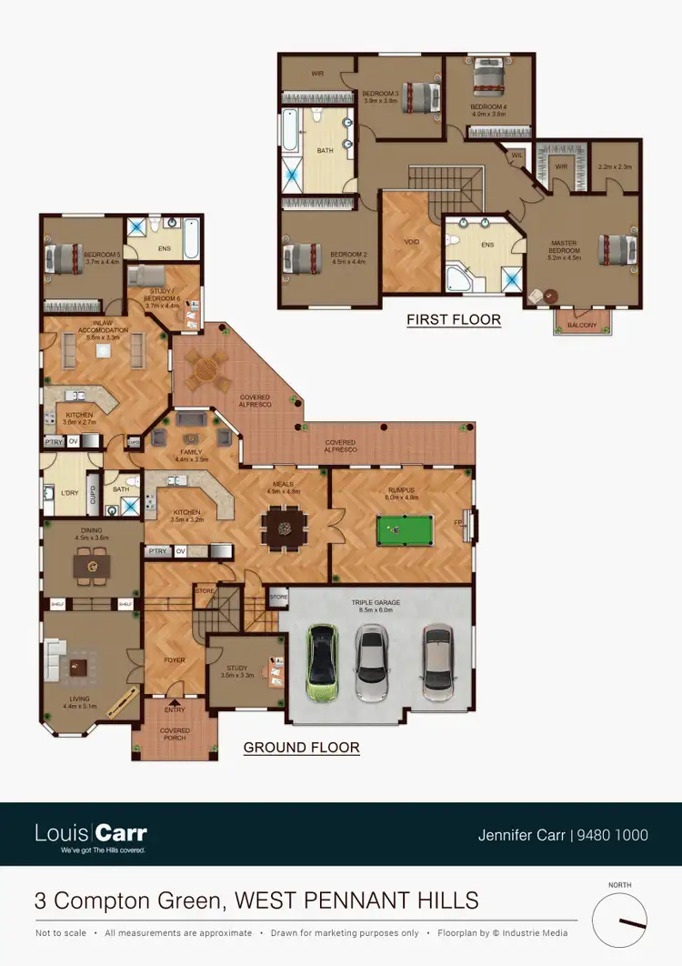 Floorplan of Homely house listing, 3 Compton Green, West Pennant Hills NSW 2125