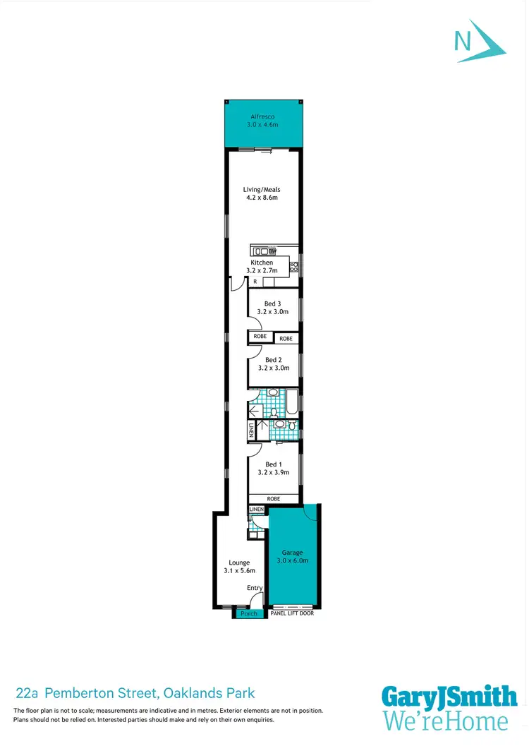 Floorplan of Homely house listing, 22a Pemberton Street, Oaklands Park SA 5046