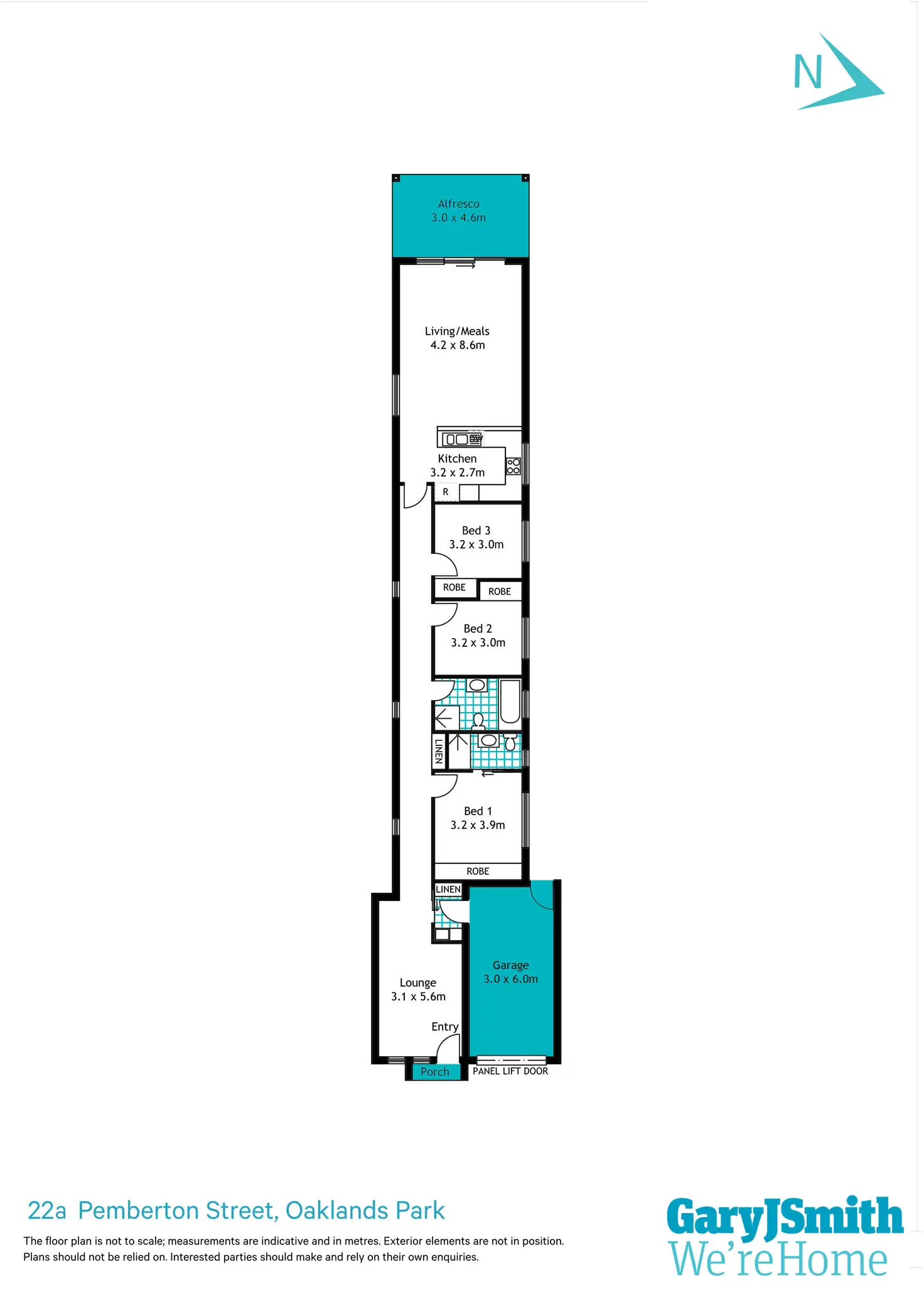 Floorplan of Homely house listing, 22a Pemberton Street, Oaklands Park SA 5046