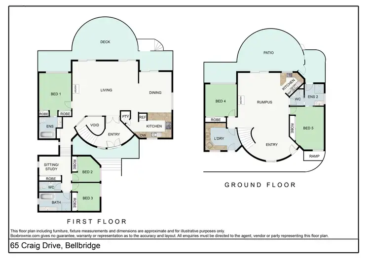 Floorplan of Homely house listing, 65 Craig Drive, Bellbridge VIC 3691