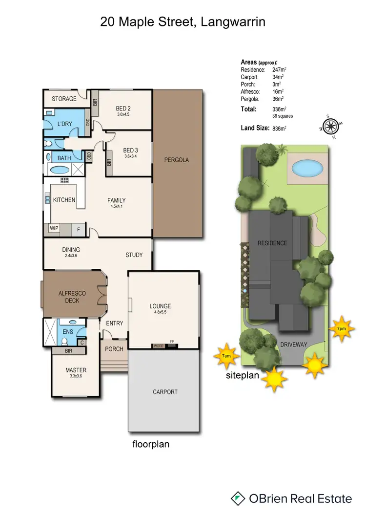 Floorplan of Homely house listing, 20 Maple Street, Langwarrin VIC 3910
