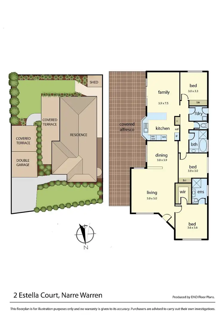 Floorplan of Homely house listing, 2 Estella Court, Narre Warren VIC 3805