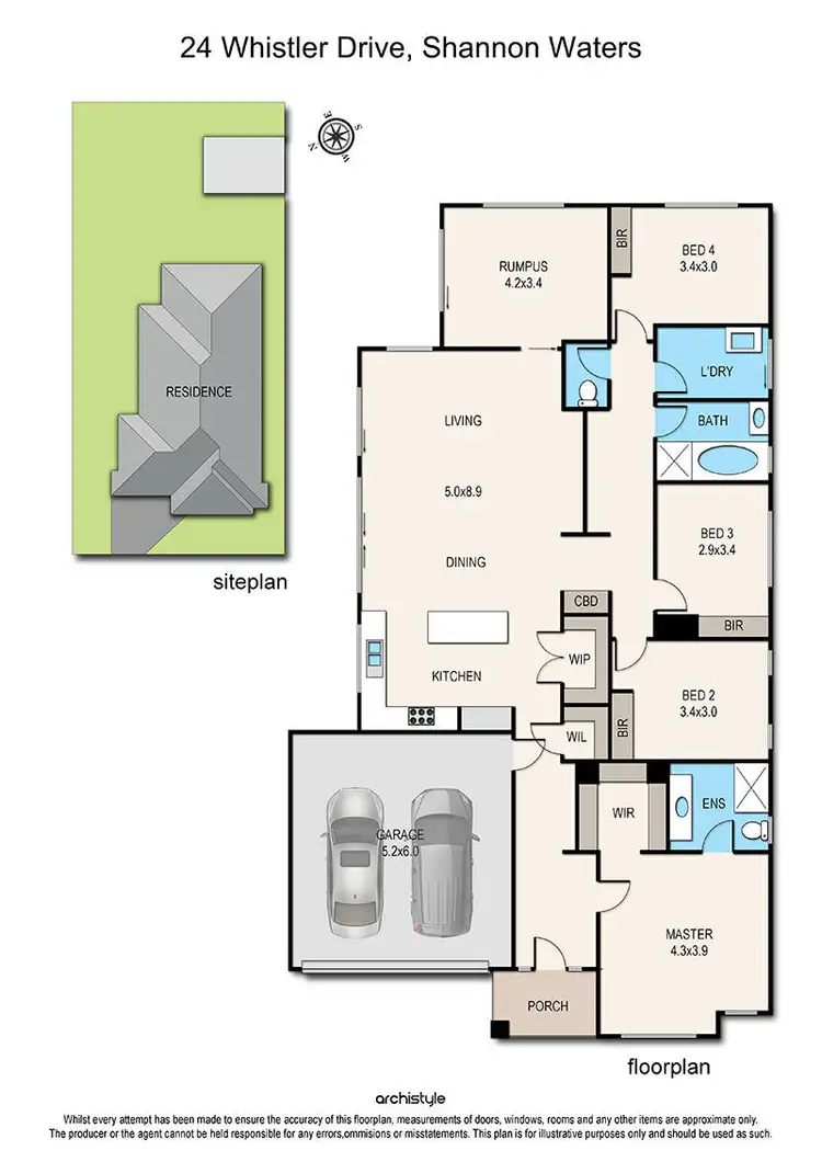 Floorplan of Homely house listing, 24 Whistler Drive, Bairnsdale VIC 3875