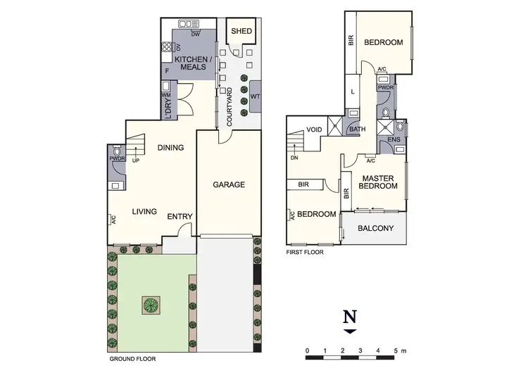 Floorplan of Homely townhouse listing, 1/9 Genista Avenue, Boronia VIC 3155