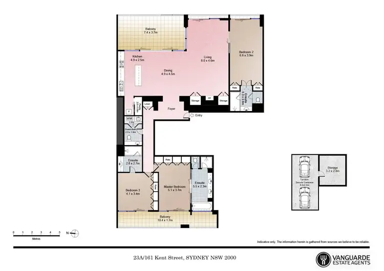 Floorplan of Homely apartment listing, 23A/161 Kent Street, Sydney NSW 2000