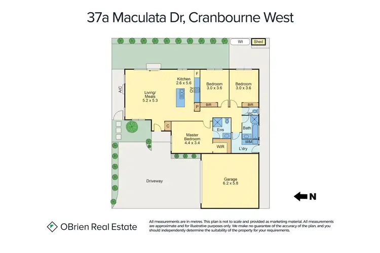 Floorplan of Homely unit listing, 37A Maculata Drive, Cranbourne West VIC 3977