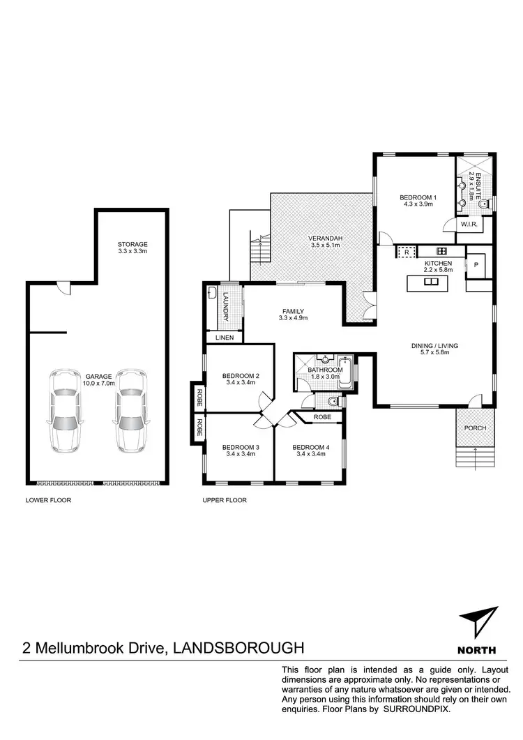 Floorplan of Homely house listing, 2 Mellumbrook Drive, Landsborough QLD 4550