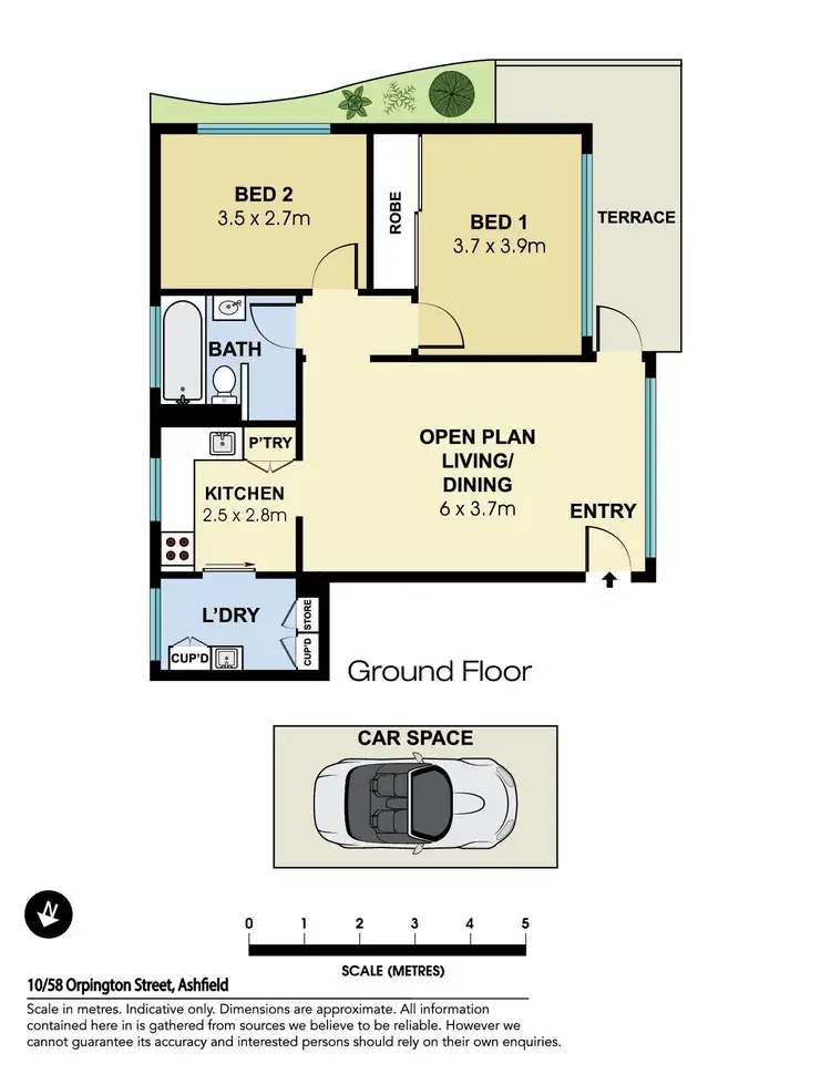 Floorplan of Homely unit listing, 10/58 Orpington Street, Ashfield NSW 2131