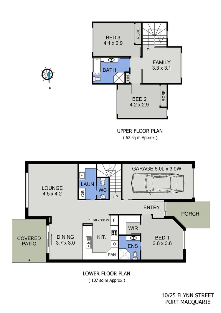 Floorplan of Homely townhouse listing, 10/25 Flynn Street, Port Macquarie NSW 2444