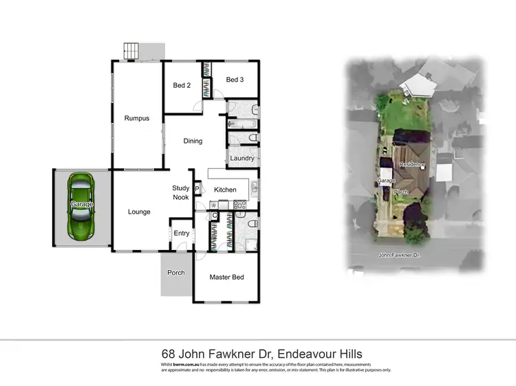 Floorplan of Homely house listing, 68 John Fawkner Drive, Endeavour Hills VIC 3802