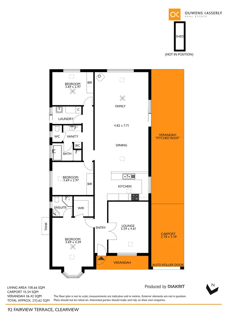 Floorplan of Homely house listing, 92 Fairview Terrace, Clearview SA 5085