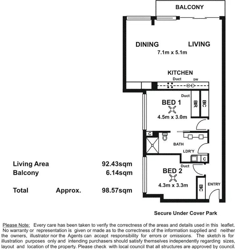 Floorplan of Homely apartment listing, 13/261 Pirie Street, Adelaide SA 5000